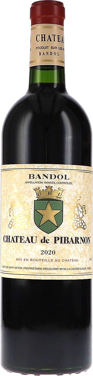 wein, rotwein, flasche, etikett, chateau de pibarnon