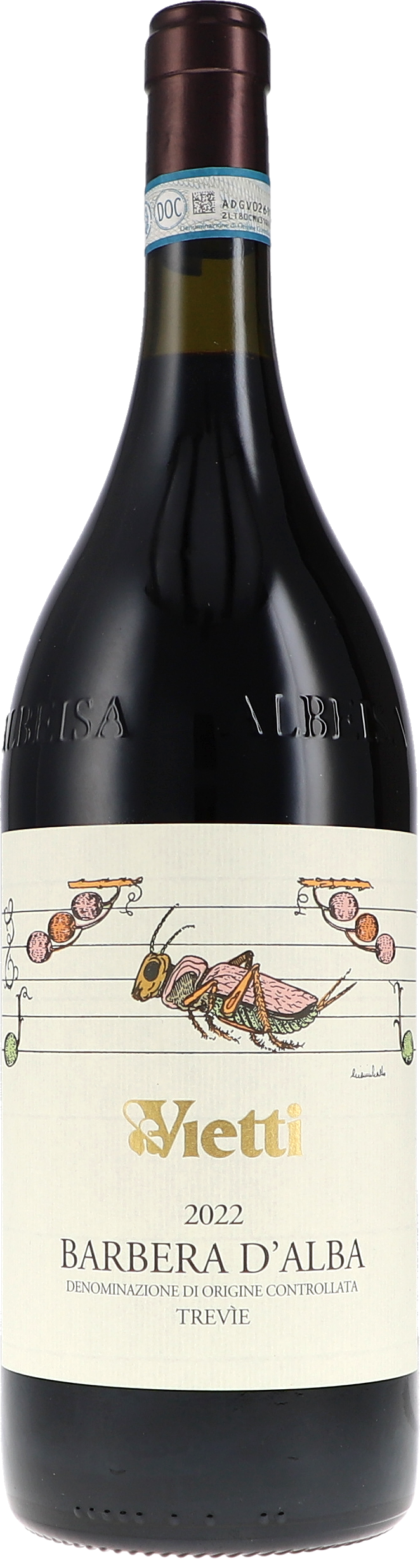 Barbera d'Alba Trevìe DOC Alkohol, Flasche, Schnaps, Weinflasche, Roter Wein