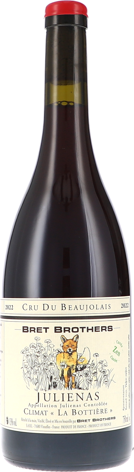 Julienas Climat "La Bottière" Zen AOC red-cap, wein, flasche, bordeaux, Julienas