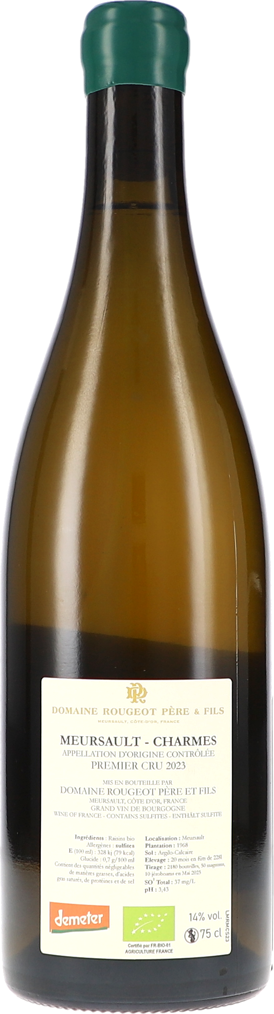 Weißwein, Meursault, Charme, Burgund, Flasche