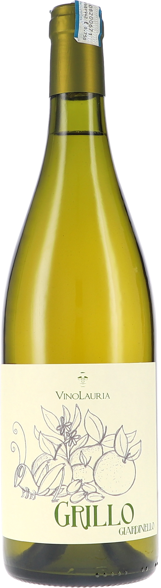 Grillo Giardinello DOC Sicilia Alkohol, Getränk, Flasche, Schnaps, Weinflasche