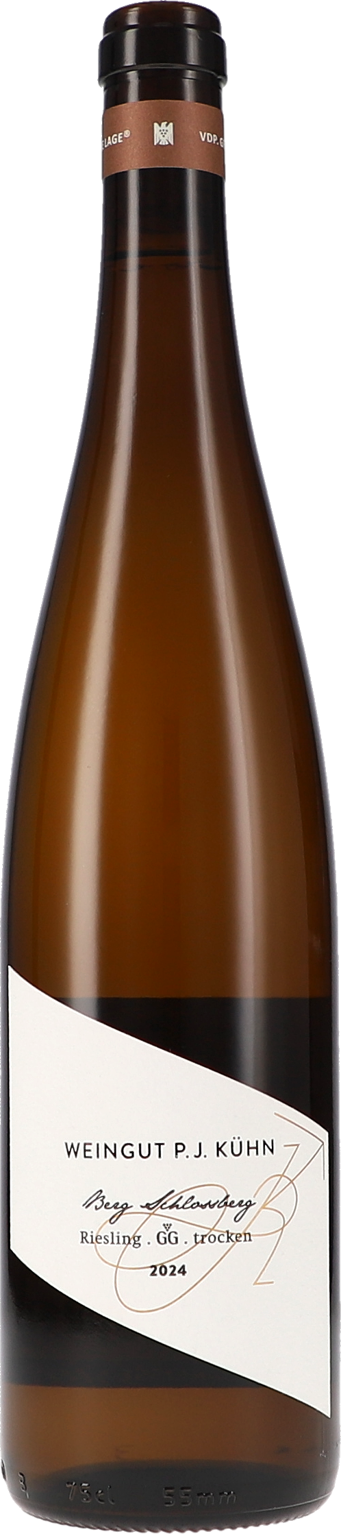 Weinflasche, Braunglas, Weißwein, Riesling, trocken