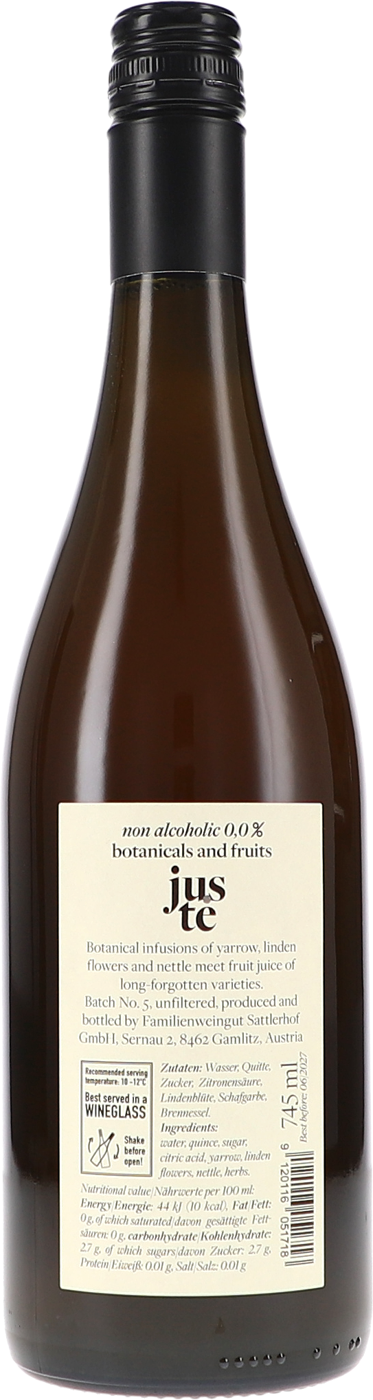 nicht alkoholisch, botanisch, früchte, Flasche, Etikett