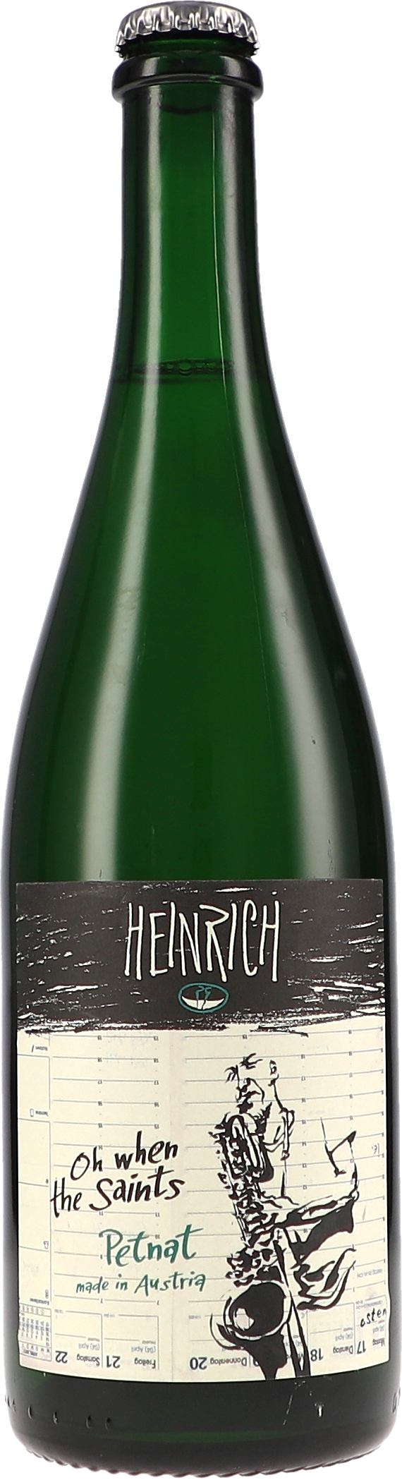 Sektflasche, Grün, Schaumwein, Etikett, Petnat