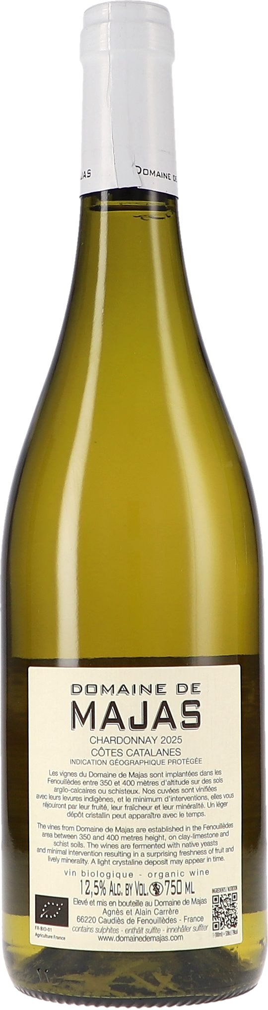 Weißwein, Chardonnay, Flasche, 750ml, Bio