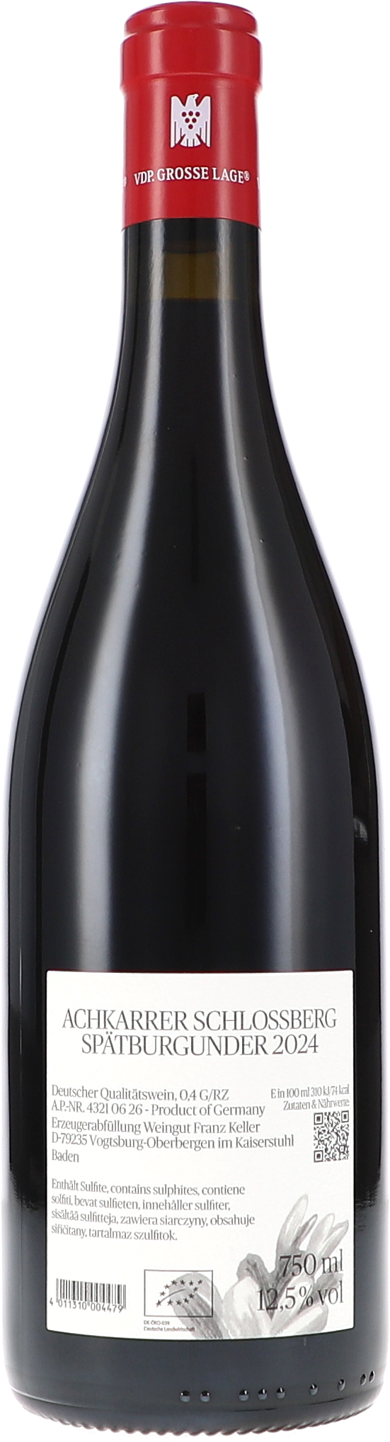 Spätburgunder, Rotwein, Weinflasche, Jahrgang 2024, 750 ml