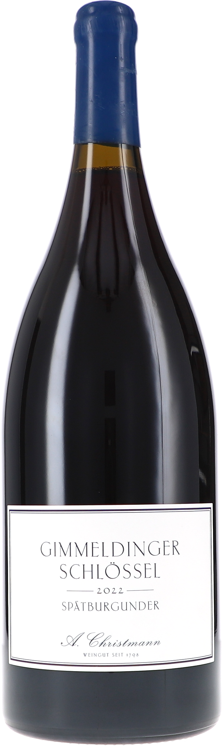 Gimmeldinger Schlössel Spätburgunder VDP Erste Lage wein, flasche, rot, glas, etikett, Wein, Rotwein, Spätburgunder, Gourmetflasche, Flasche mit Etikett