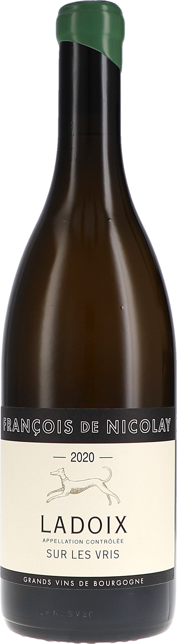 Ladoix "Sur Les Vris" blanc, Sans Sulfites Ajouté AC wein, weinflasche, 2020, sur les vis, grand vins de bourgogne
