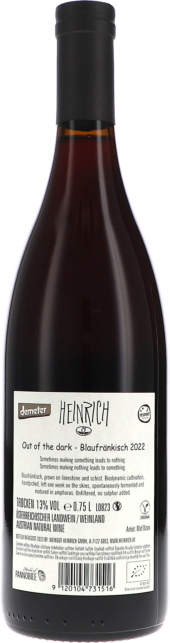 Out of the dark, Blaufränkisch