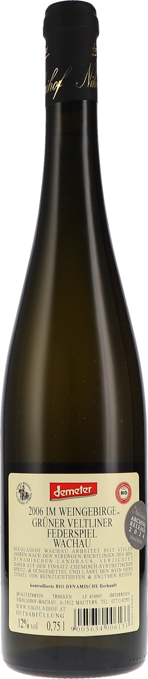 Im Weingebirge, Grüner Veltliner Federspiel trocken