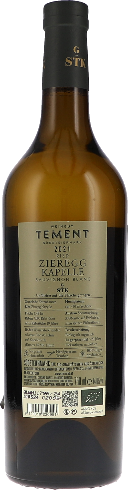 Ried Zieregg Kapelle Sauvignon Blanc, Große STK Lage