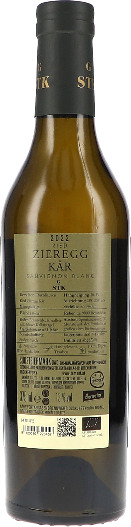 Ried Zieregg Kår Sauvignon Blanc, Große STK Lage