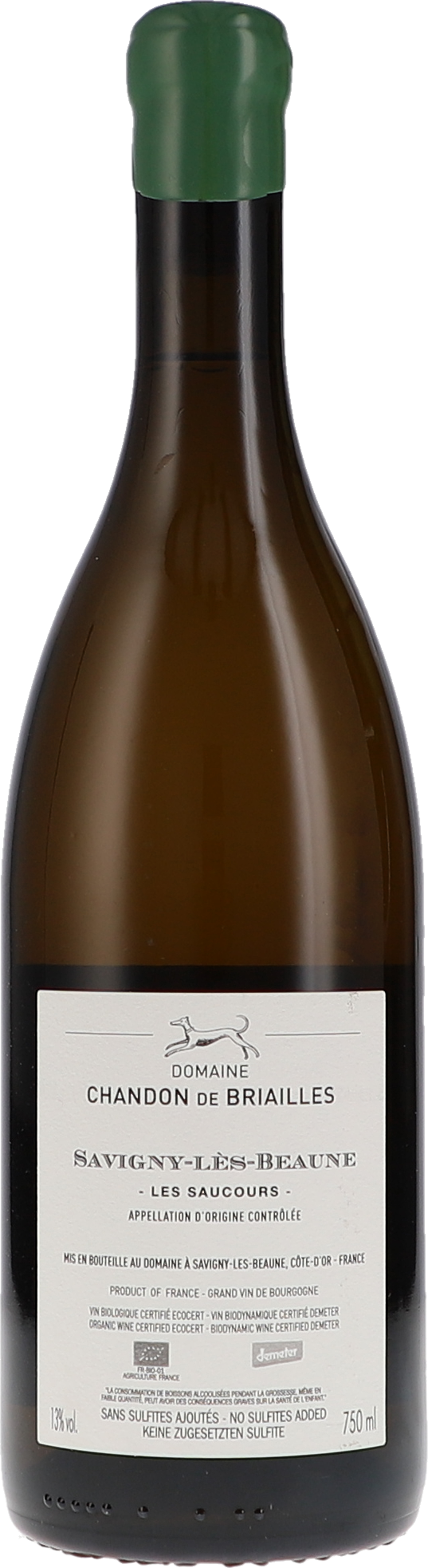 Savigny-Les-Beaune blanc "Les Saucours" Sans Sulfites Ajouté AOC