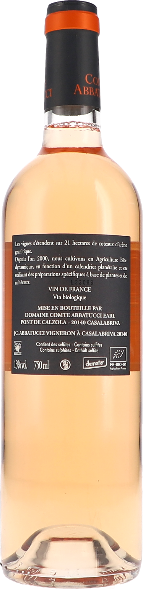Faustine Vielles Vignes, Rosé VdF