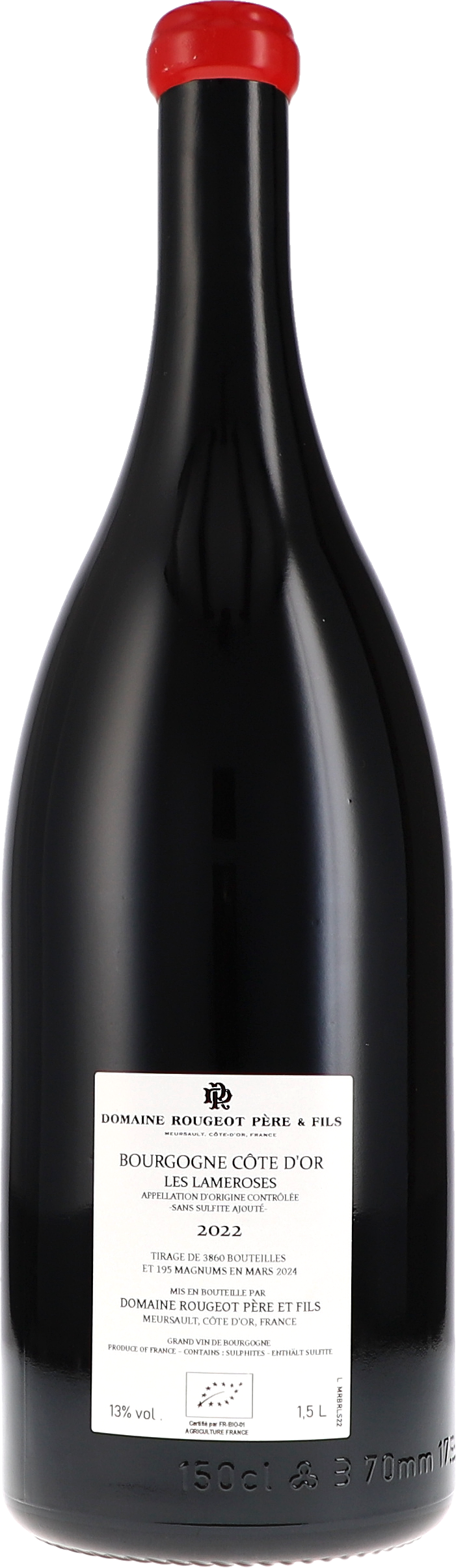 Bourgogne Côte d'Or "Les Lameroses" Sans Sulfite Ajouté AOC