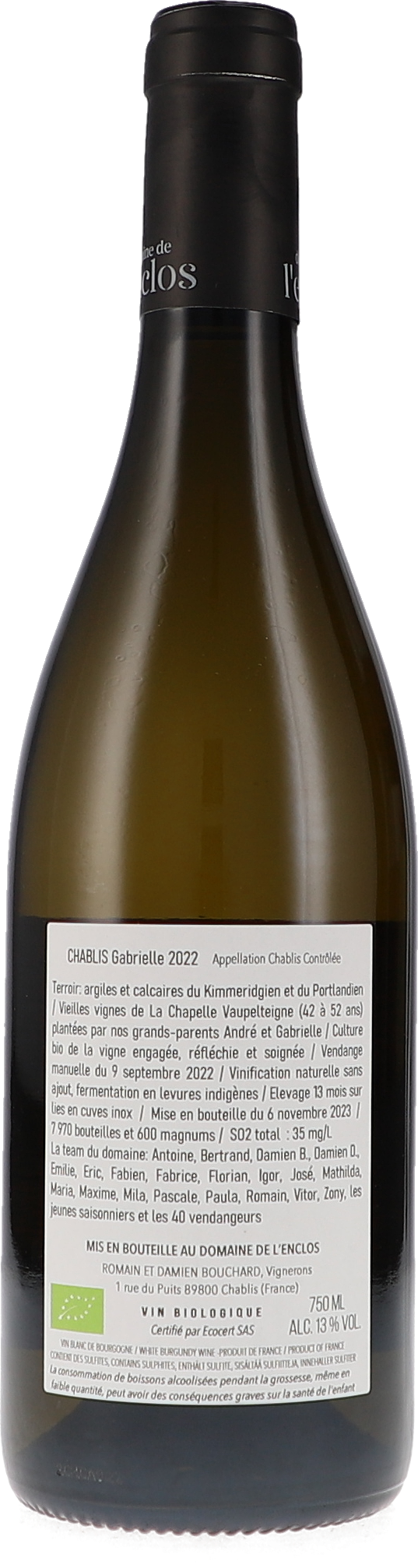 Chablis Gabrielle AOC