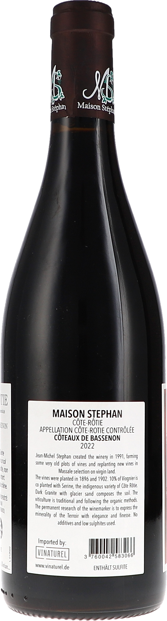 Côte Rôtie "Côteaux de Bassenon" AOC