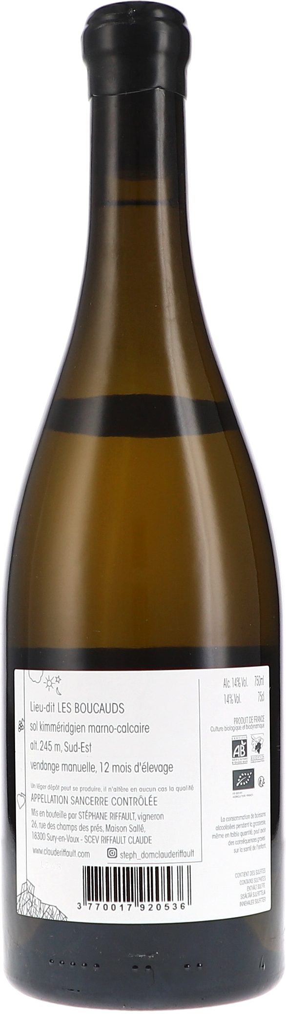 Sancerre blanc "Les Boucauds" AOC