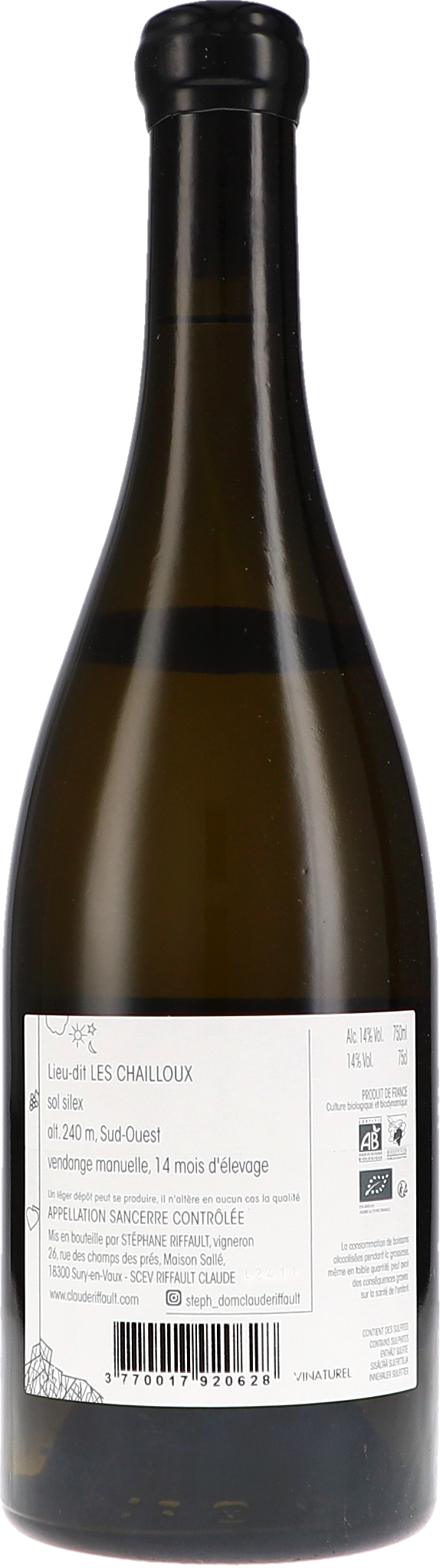 Sancerre blanc "Les Chailloux" AOC