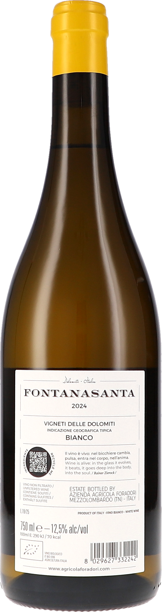 Fontanasanta Manzoni Bianco Vigneti delle Dolomiti IGT