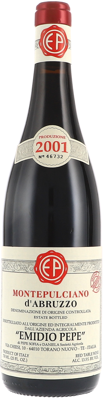 Montepulciano d'Abruzzo DOC, Sel. Vecchie Vigne, decanted