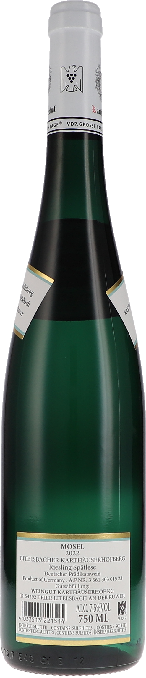 Riesling Karthäuserhofberg Spätlese VDP Grosse Lage