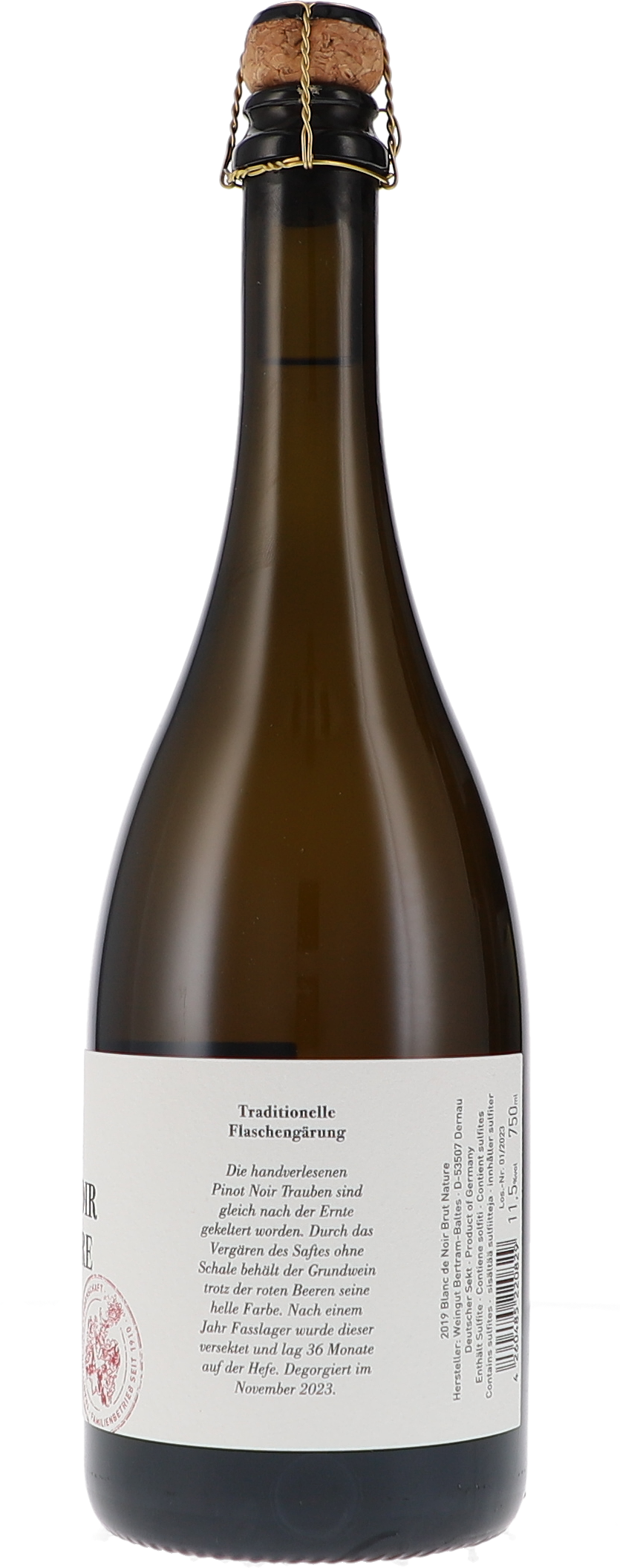 Blanc de Noir Sekt Brut Nature