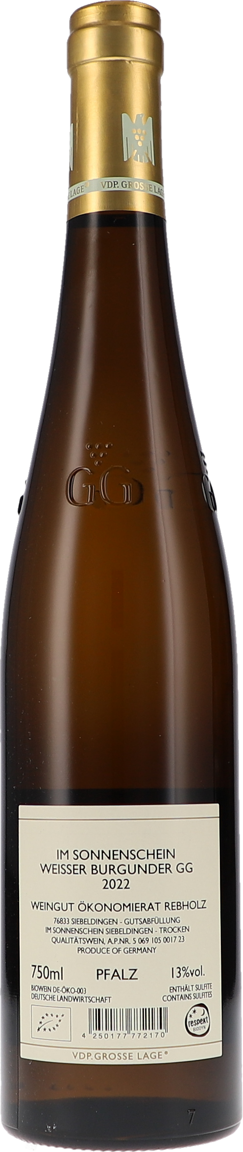 Weisser Burgunder "Im Sonnenschein" GG
