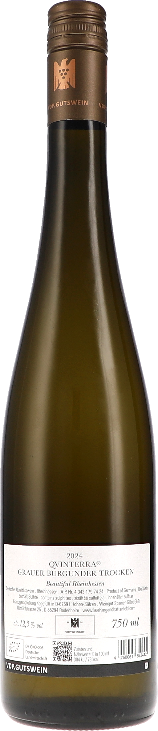 Qvinterra Grauer Burgunder trocken
