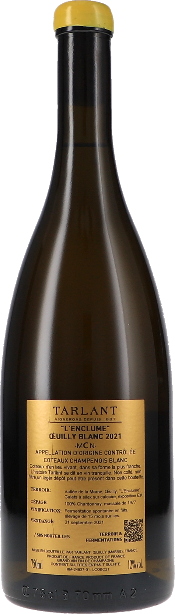 Coteaux Champenois Blanc "L'Enclume" Oeuilly 