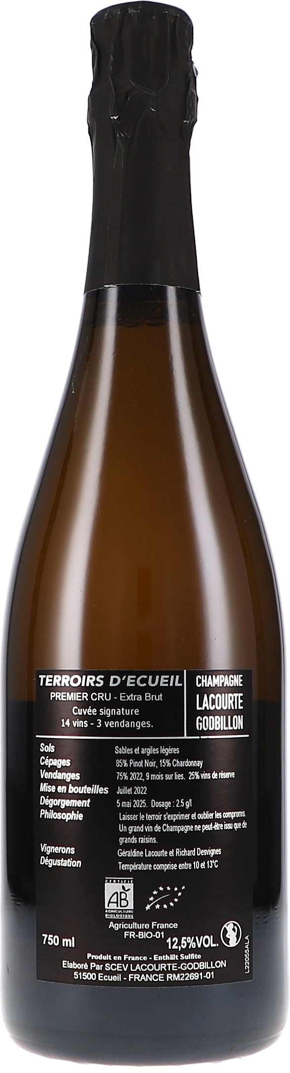 Terroirs d'Ecueil, Premier Cru Extra Brut