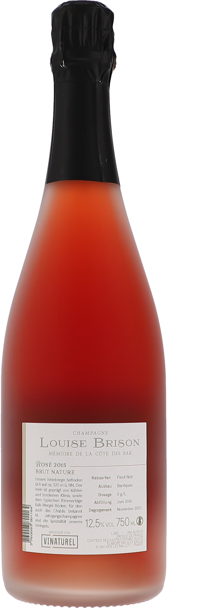 Rosé de la Côte des Bar, Brut Nature