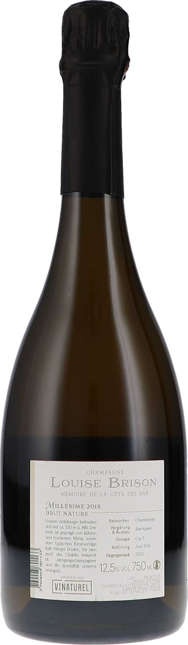 Chardonnay de la Côte des Bar, Brut Nature