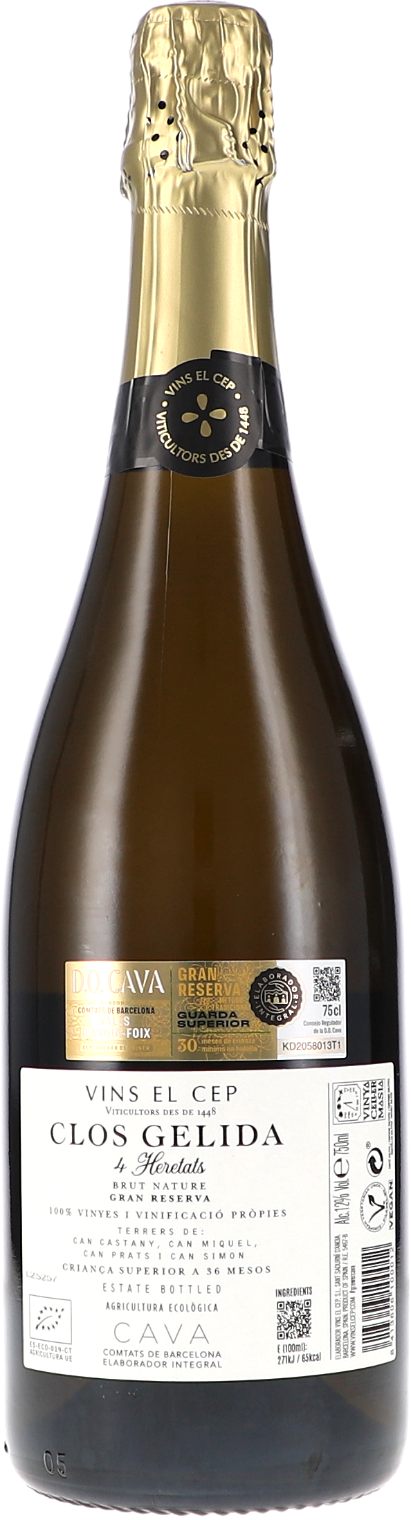 Clos Gelida 4 Heretats, Brut Nature Gran Reserva