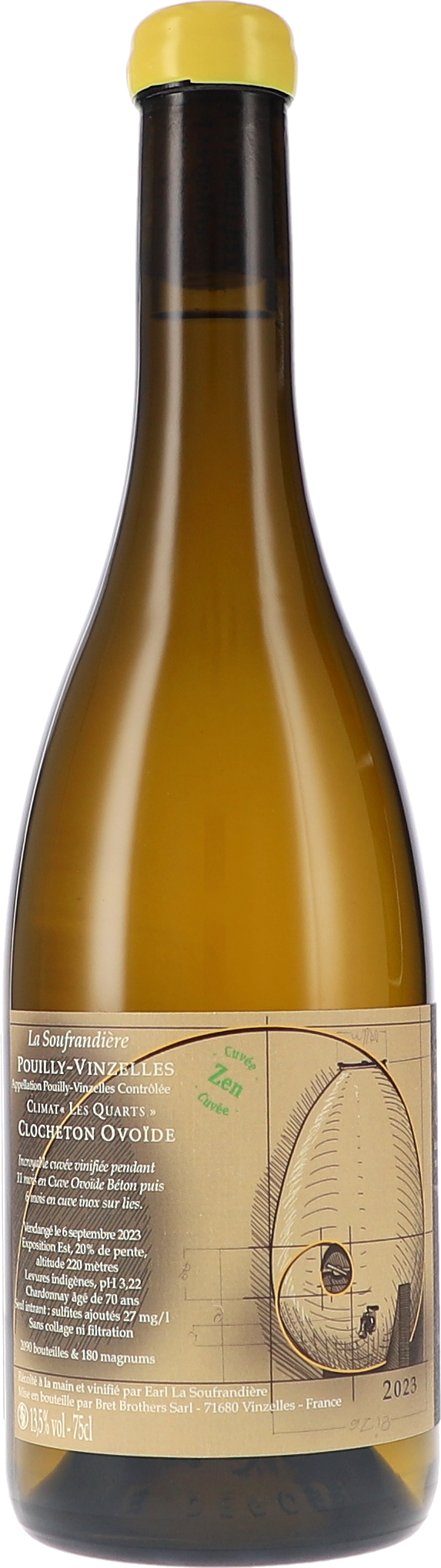 Pouilly-Vinzelles Climat "Les Quarts" Clocheton Ovoide Zen AOC