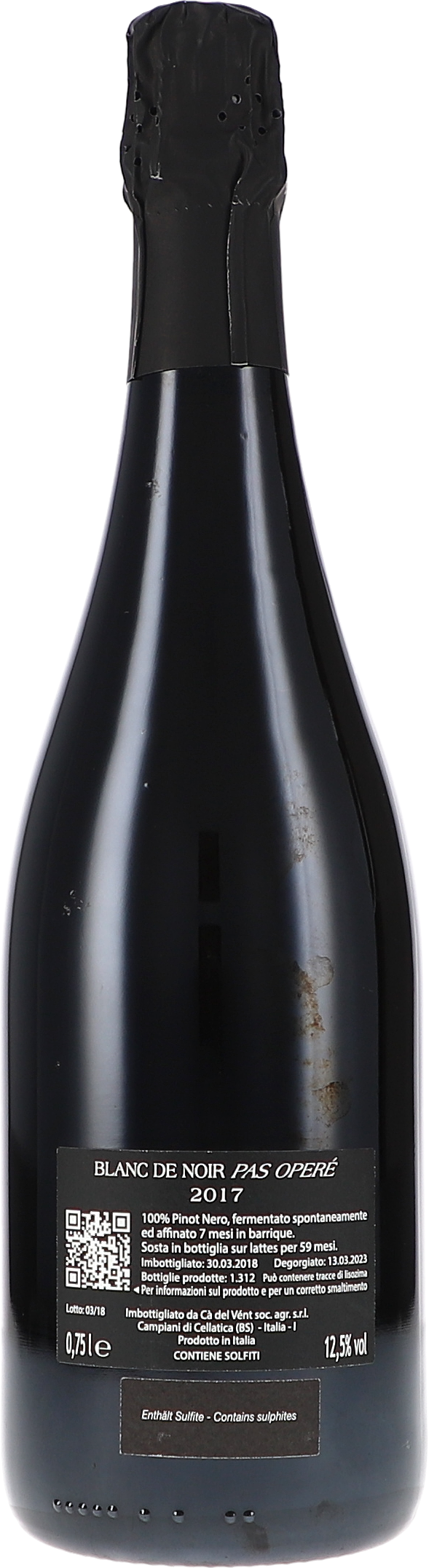 Blanc de Noir VSQ Pas Operé