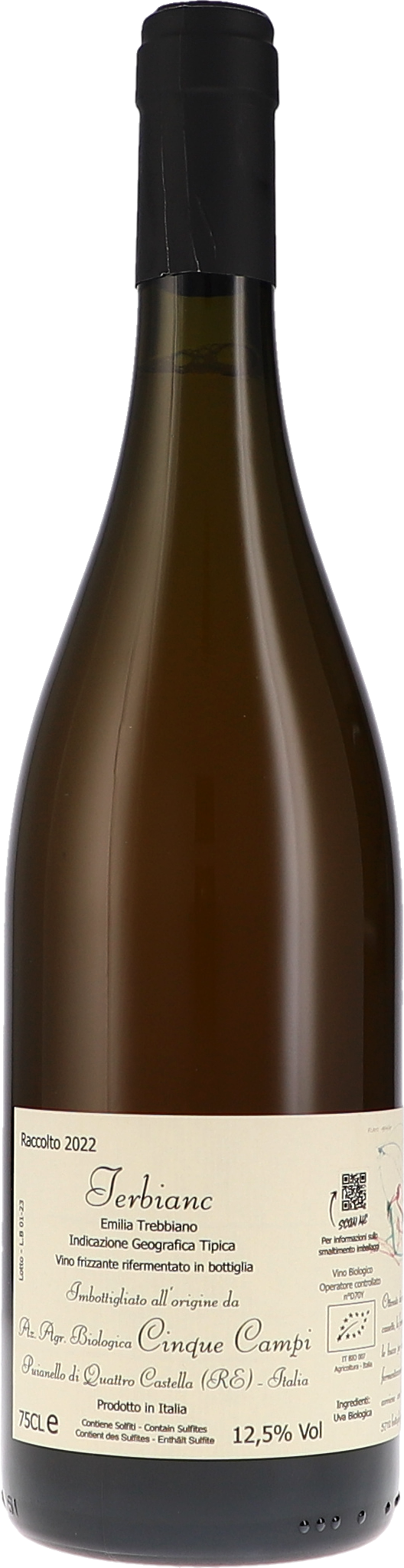 Terbianc, Bianco Frizzante, Emilia Trebbiano IGT
