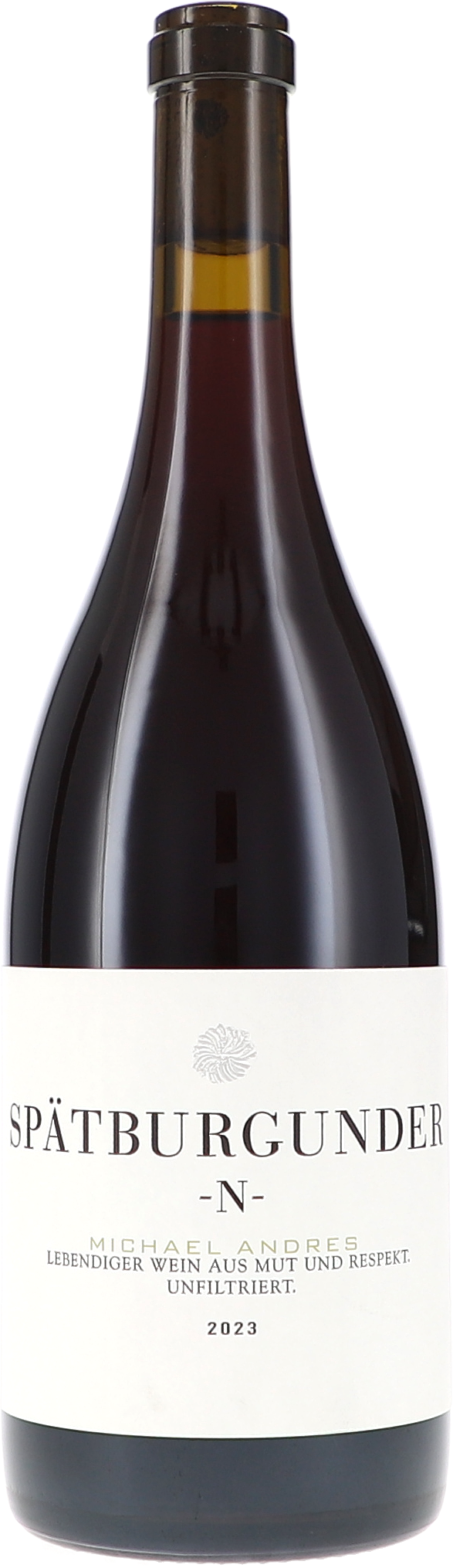 Spätburgunder -N- Spätburgunder, Rotwein, Weinflasche, dunkles Glas, Jahrgang 2023
