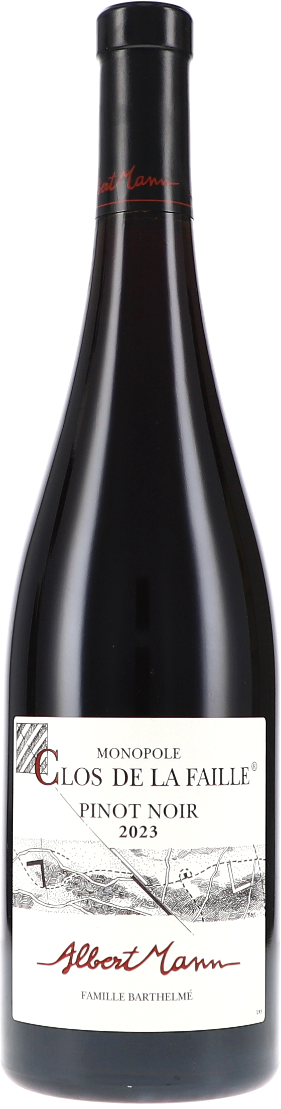 Pinot Noir Clos de la Faille AC Alkohol, Getränk, Schnaps, Roter Wein, Flasche