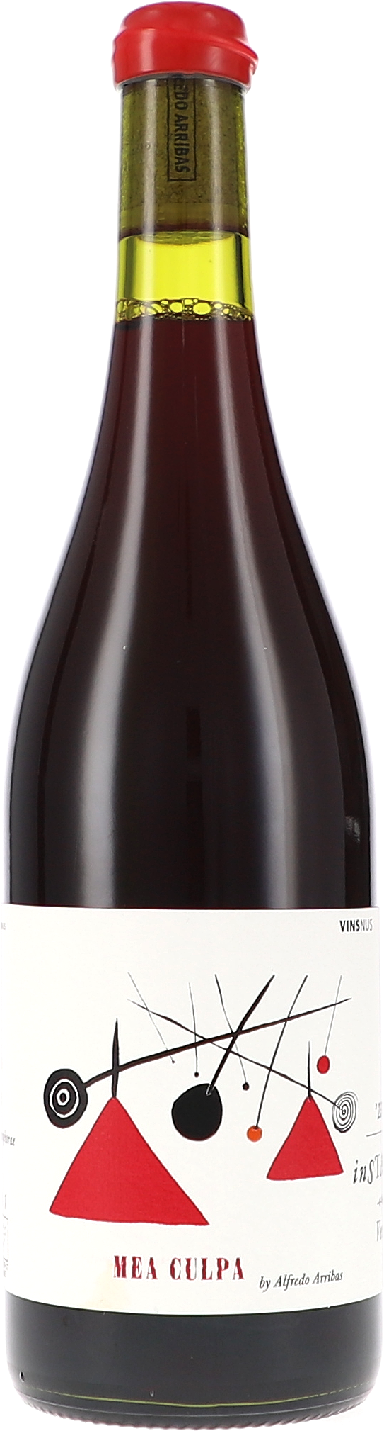 Instabile Vermell Mea Culpa No. 1 Flasche, Wein, Rotwein, Labelkunst, Glasflasche