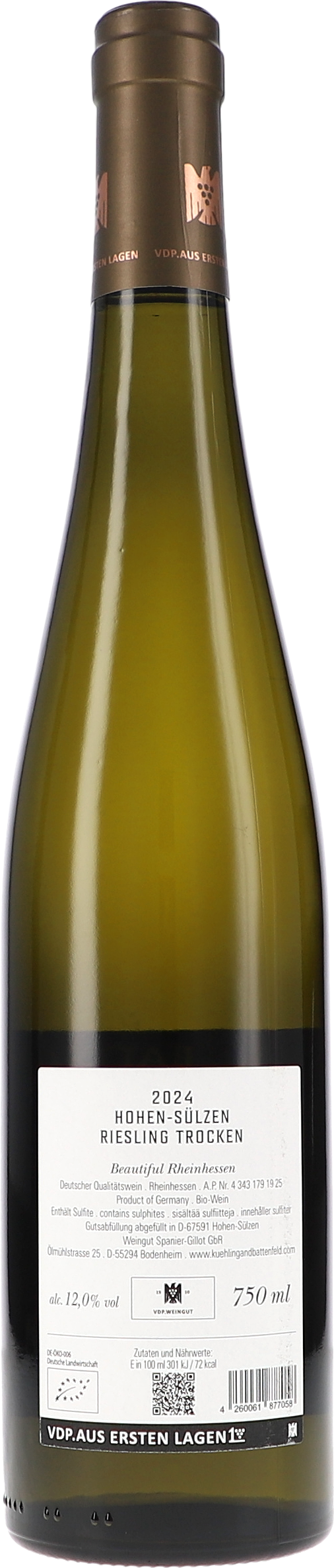 Weißwein, Riesling, Trocken, 750 ml, Flasche