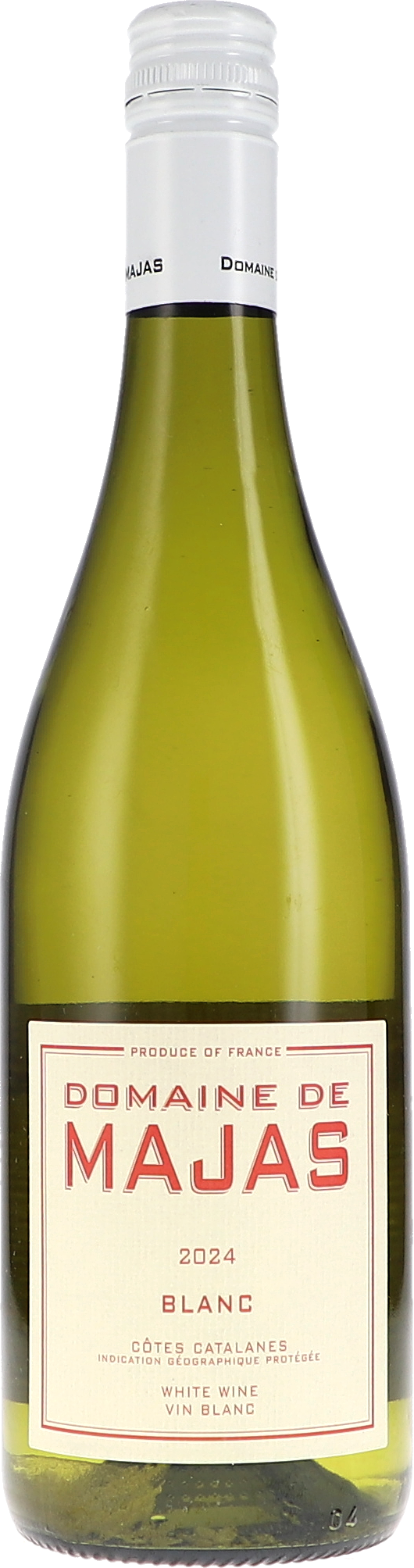 Majas Blanc IGP Flasche, Alkohol, Getränk, Schnaps, Weinflasche