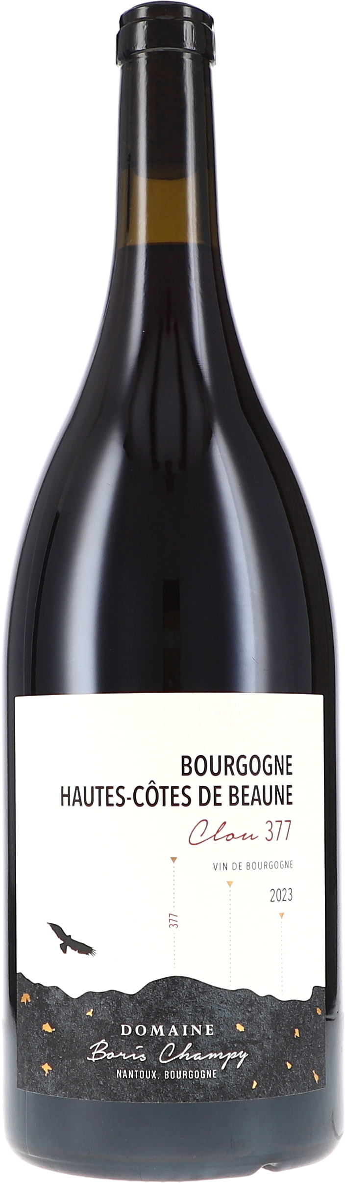 Bourgogne Hautes-Côtes de Beaune Rouge, Clou 377 AOP Flasche, Alkohol, Getränk, Schnaps, Weinflasche