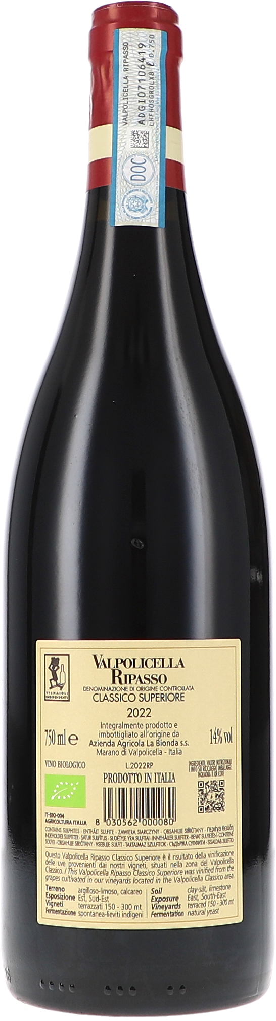 Rotwein, Italienischer Rotwein, Valpolicella, Ripasso, 750 ml