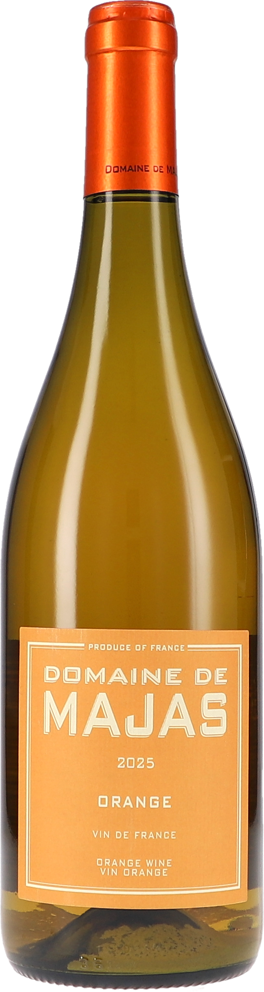 Weißwein, Orangewin, Flasche, Domaine de Majas, Vin de France