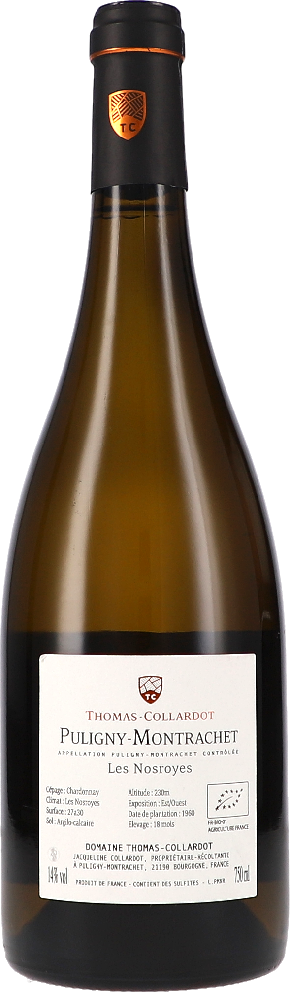 Weißwein, Chardonnay, Puligny-Montrachet, Les Nosroyes, Domaine Thomas-Collardot