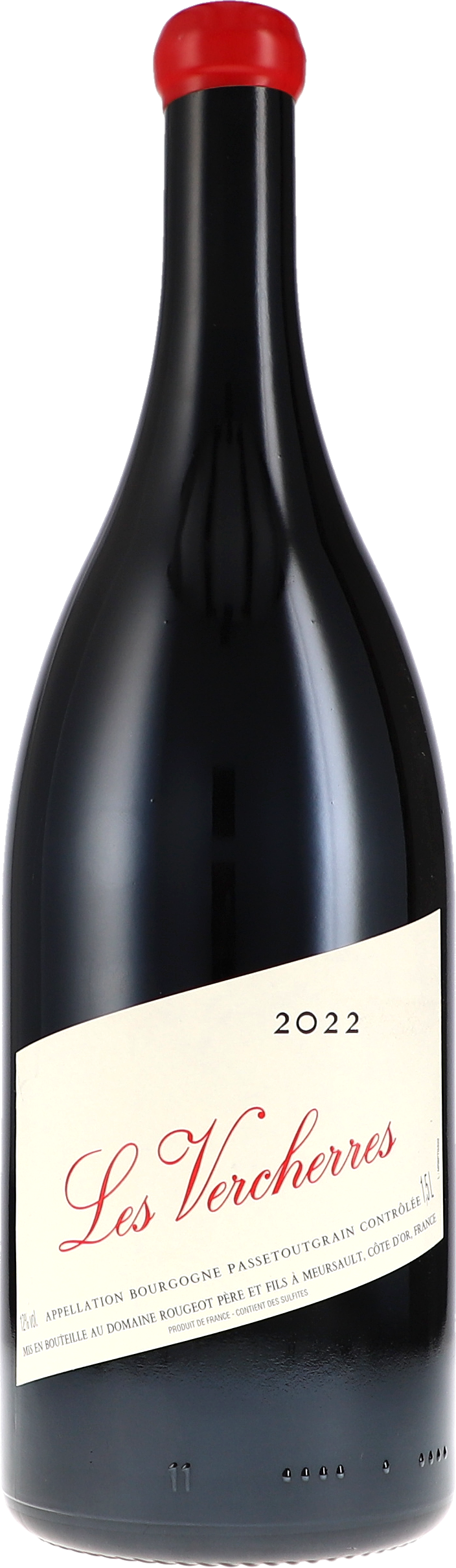 Bourgogne Passetoutgrain "Les Vercherres" Sans Sulfite Ajouté AOC Alkohol, Flasche, Schnaps, Weinflasche, Roter Wein