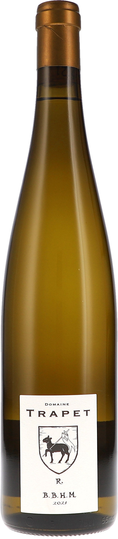 Riesling Beblenheim B.B.H.M. Weißwein, Weißweinflasche, Flasche, Etikett, Weißweinflasche