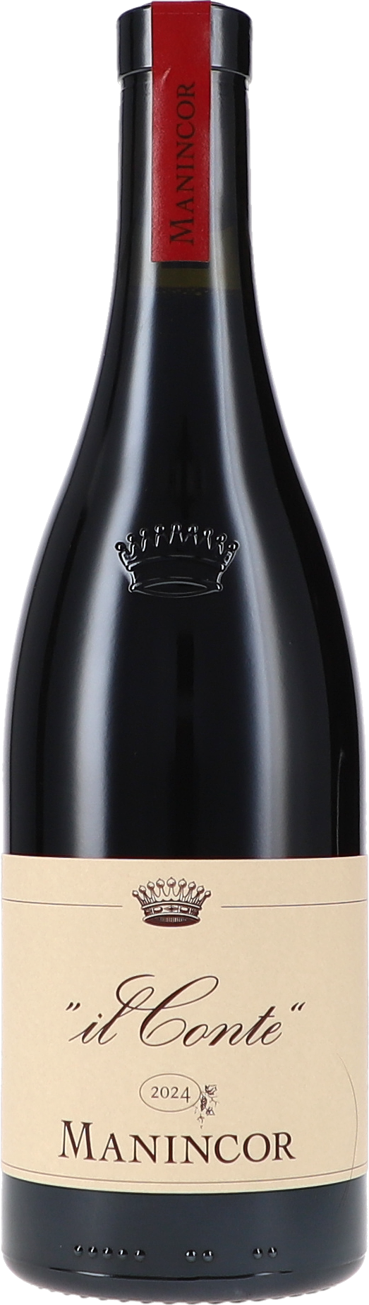 Rotwein, Glasflasche, dunkles Glas, Etikett, 2024