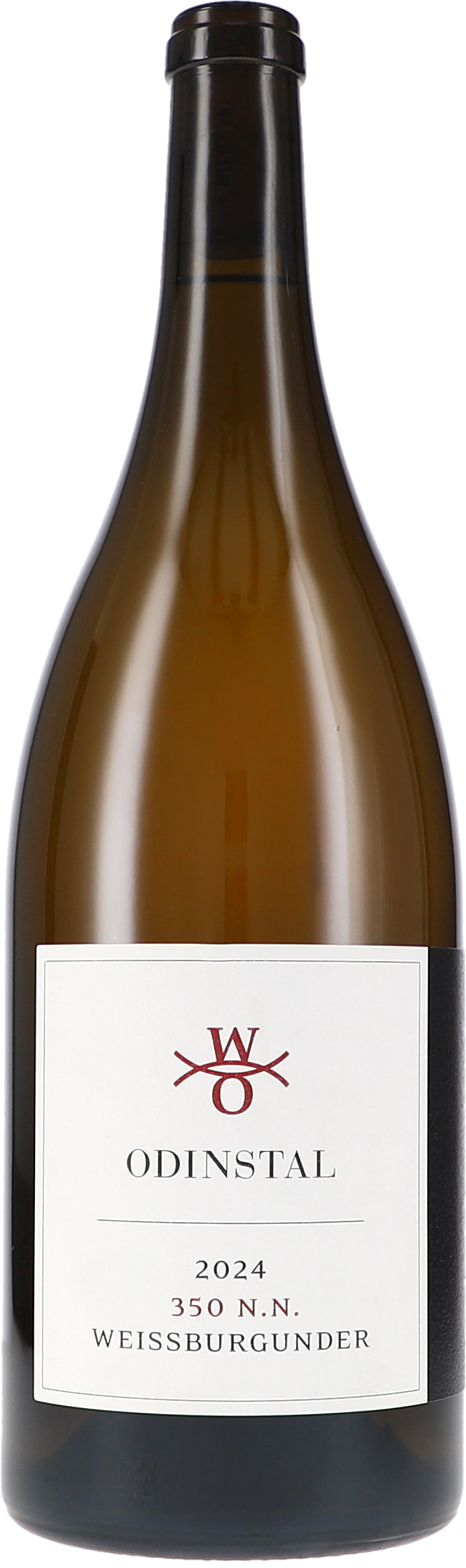 Weißwein, Weißburgunder, Glasflasche, braunes Glas, Jahrgang 2024